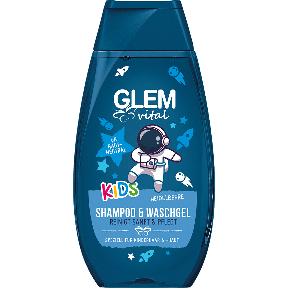 Bild: GlemVital Kids Shampoo und Waschgel Heidelbeere