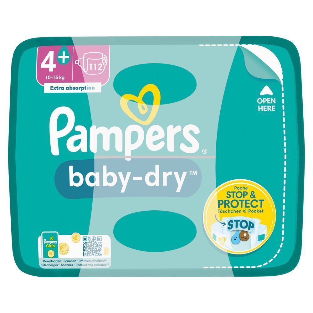 Bild: Pampers Baby-Dry Größe 4+, GIGA PACK