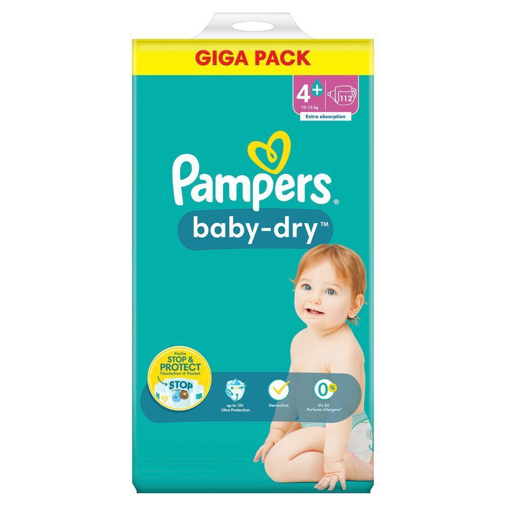 Bild: Pampers Baby-Dry Größe 4+, GIGA PACK