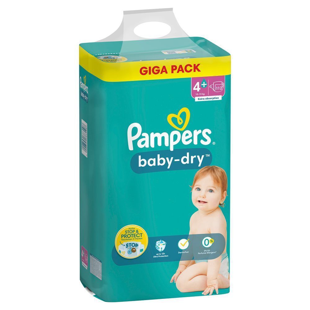 Bild: Pampers Baby-Dry Größe 4+, GIGA PACK