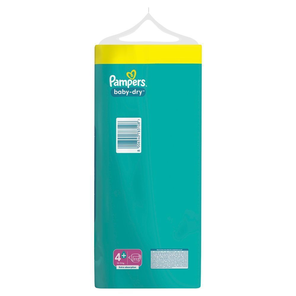 Bild: Pampers Baby-Dry Größe 4+, GIGA PACK