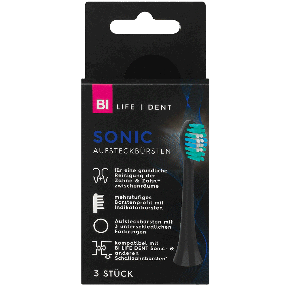 Bild: BI LIFE DENT Sonic Aufsteckbürsten