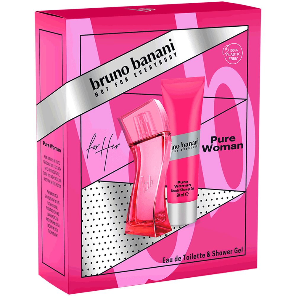 Bild: bruno banani Pure Woman Geschenkset Eau de Toilette 30ml + Duschgel 50ml