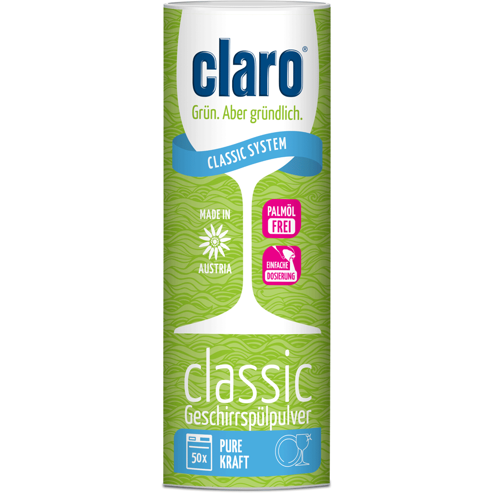 Bild: claro Classic Geschirrspülpulver