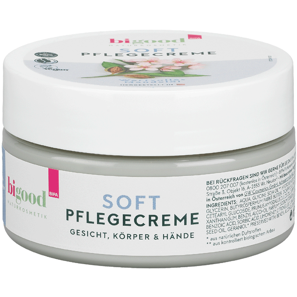 Bild: bi good Soft Pflegecreme Mandelöl