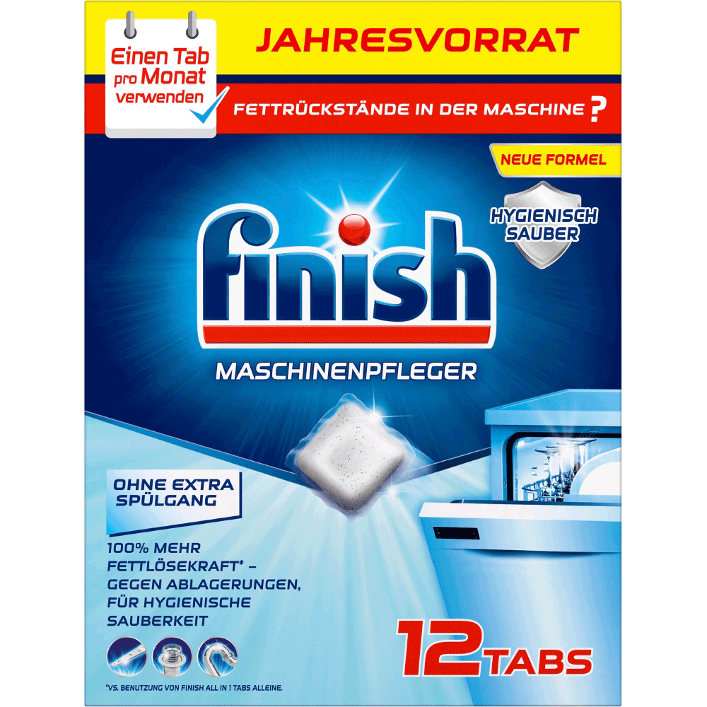 Bild: finish Maschinenpfleger Tabs Jahresvorrat