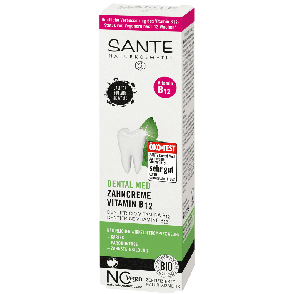 Bild: SANTE Dental Med Zahncreme Vitamin B12
