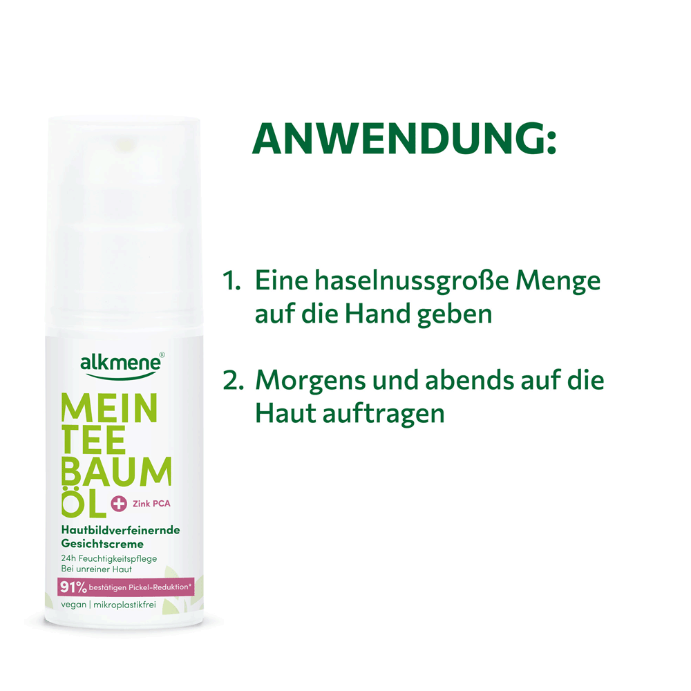 Bild: alkmene Mein Teebaumöl Hautbildverfeinernde Gesichtscreme