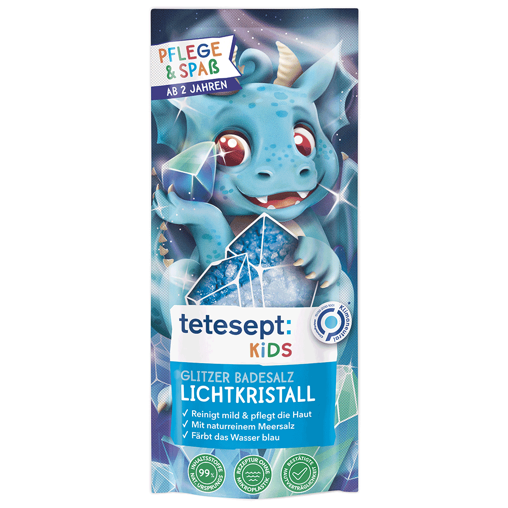 Bild: tetesept: Kids Glitzer Badesalz Lichtkristall