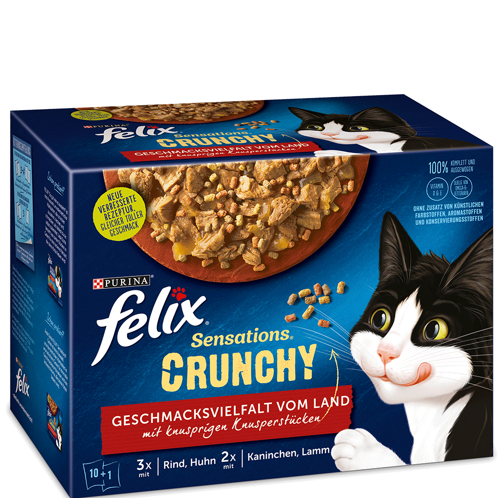 Bild: Felix Sensations Crunchy Geschmacksvielfalt vom Land