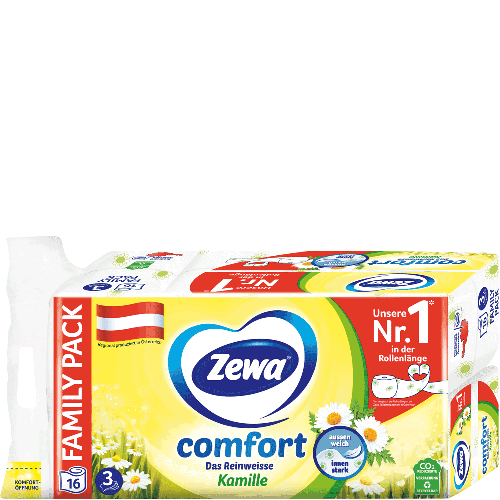 Bild: Zewa comfort Toilettenpapier Kamille 
