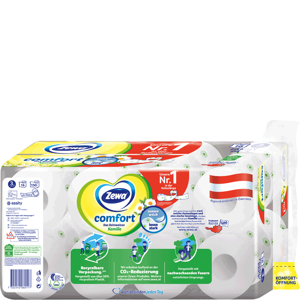Bild: Zewa comfort Toilettenpapier Kamille 