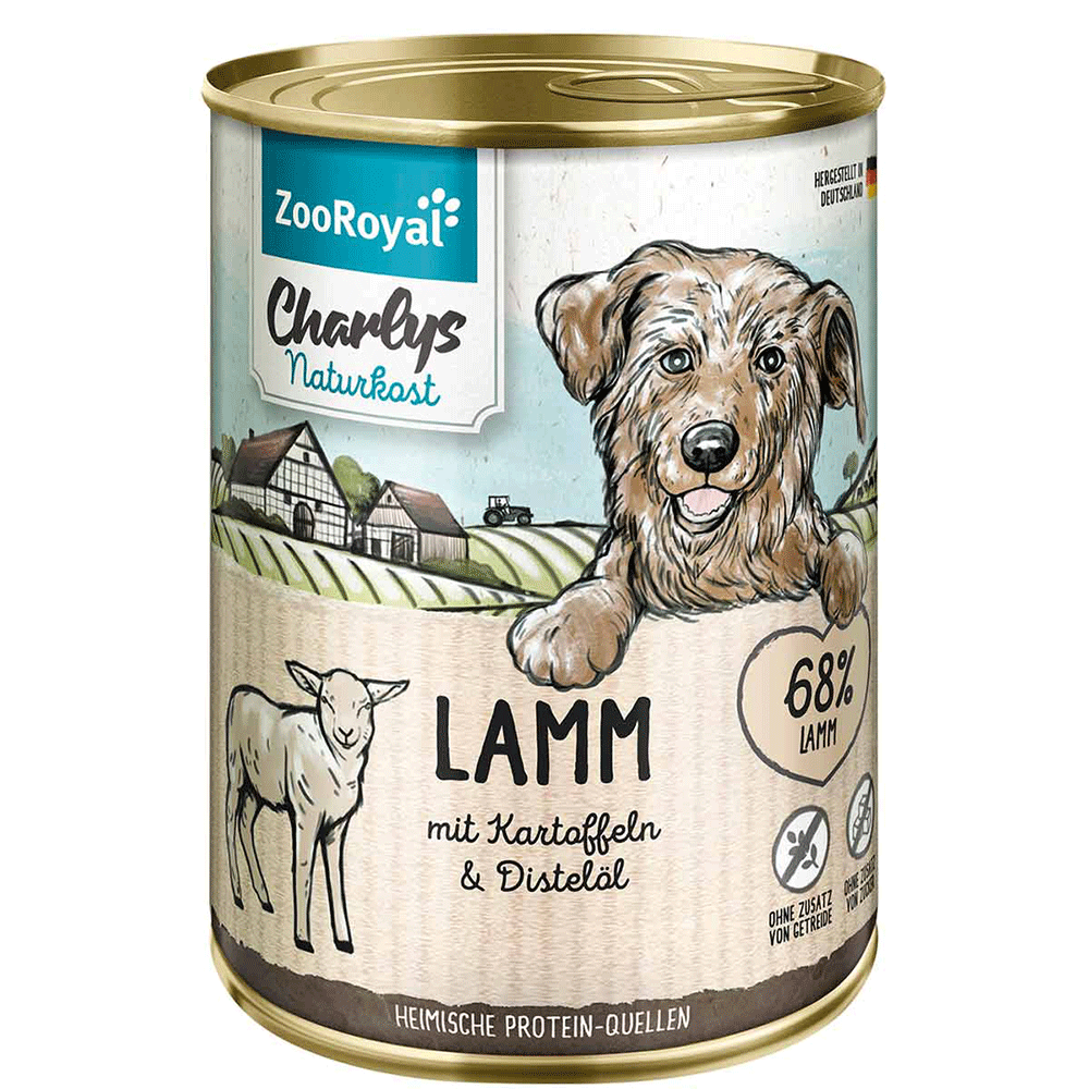 Bild: ZooRoyal Charlys Naturkost Lamm mit Kartoffeln