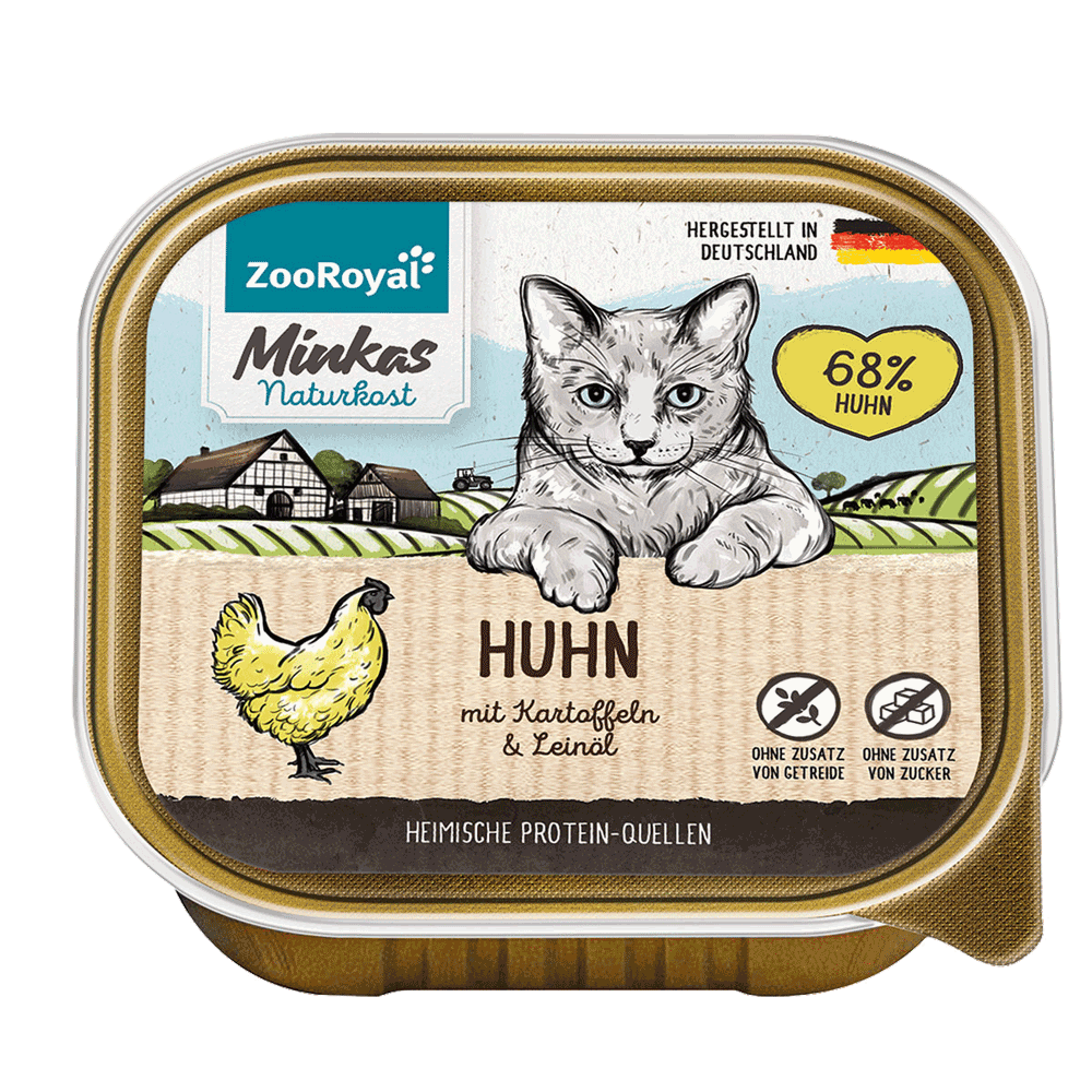Bild: ZooRoyal Minkas Naturkost Adult Huhn mit Kartoffel Katzenfutter