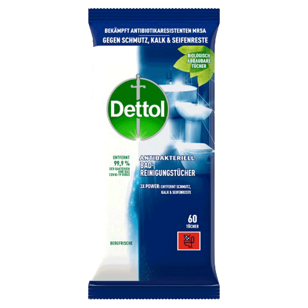 Bild: Dettol Bad-Reinigungstücher Bergfrische