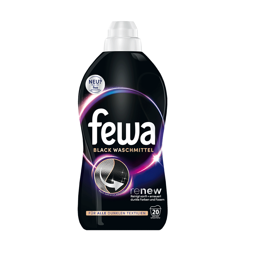Bild: Fewa Renew Flüssigwaschmittel Schwarz