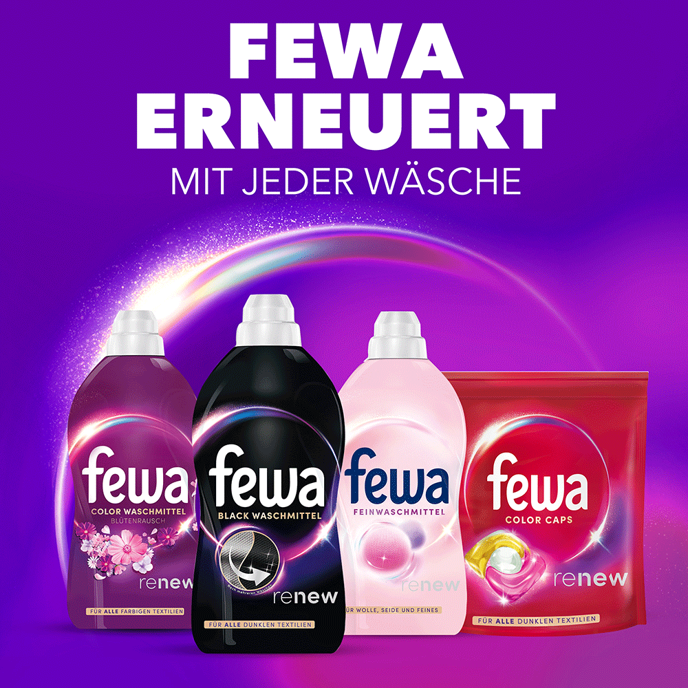 Bild: Fewa Renew Flüssigwaschmittel Schwarz