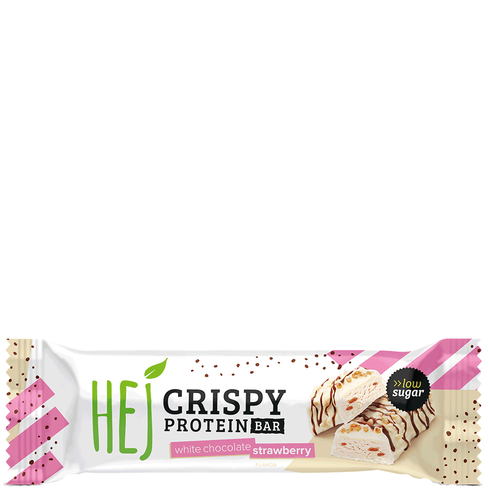 Bild: HEJ Crispy Protein Bar White Chocolate Strawberry