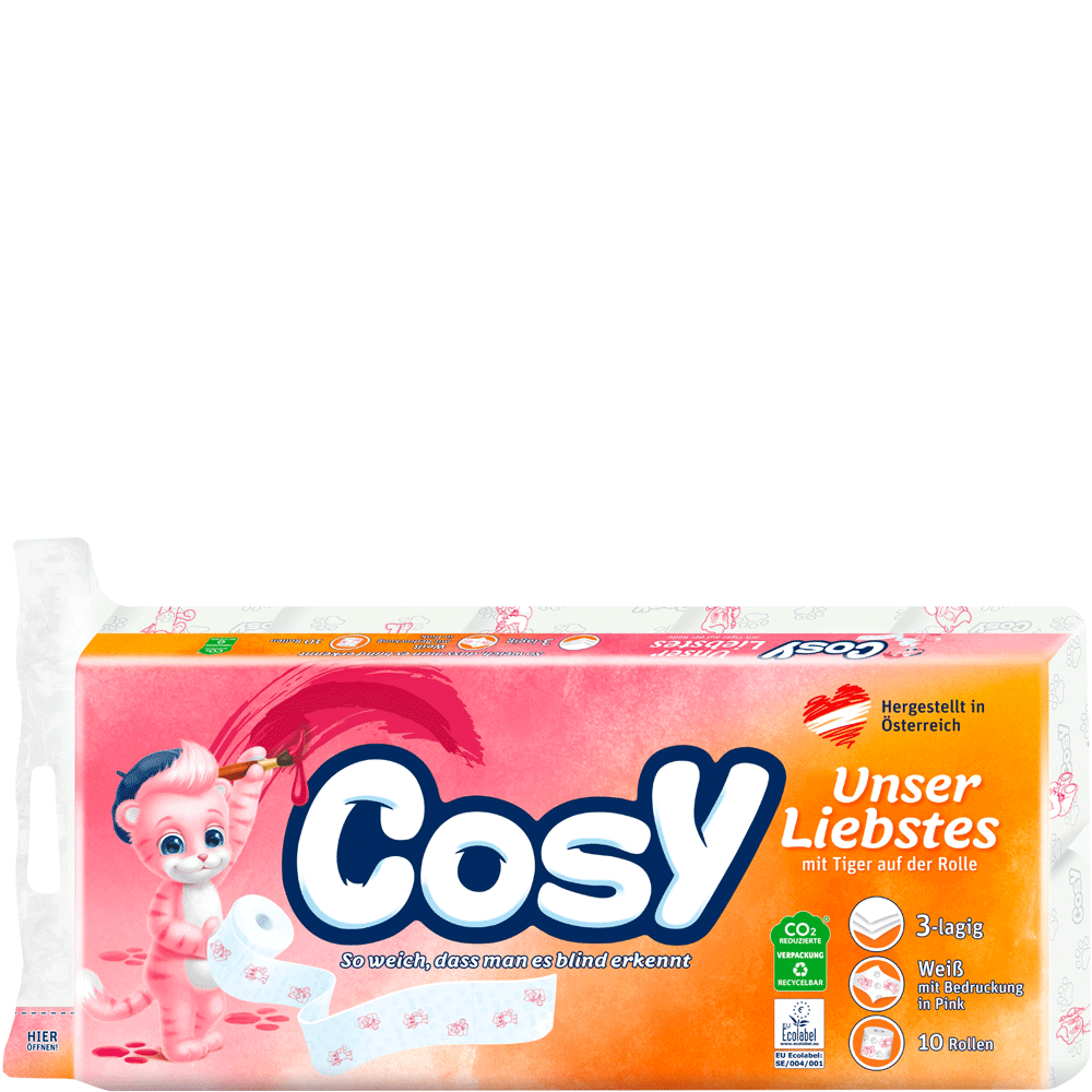 Bild: Cosy Toilettenpapier mit Tigerprint