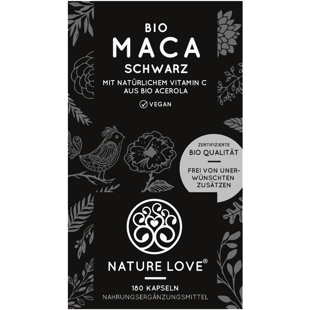 Bild: NATURE LOVE Bio Maca Schwarz