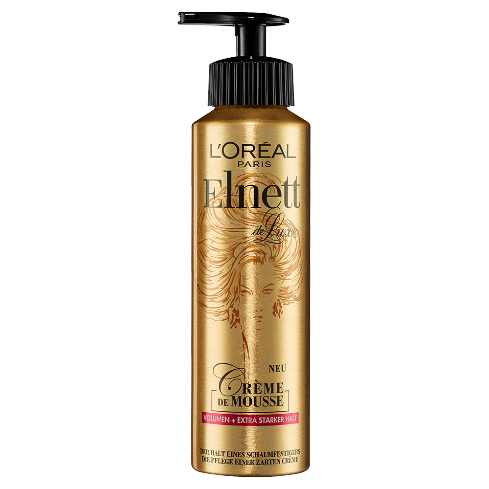 Bild: L'ORÉAL PARIS Elnett Crème de Mousse Schaumfestiger Volumen Extra Starker Halt