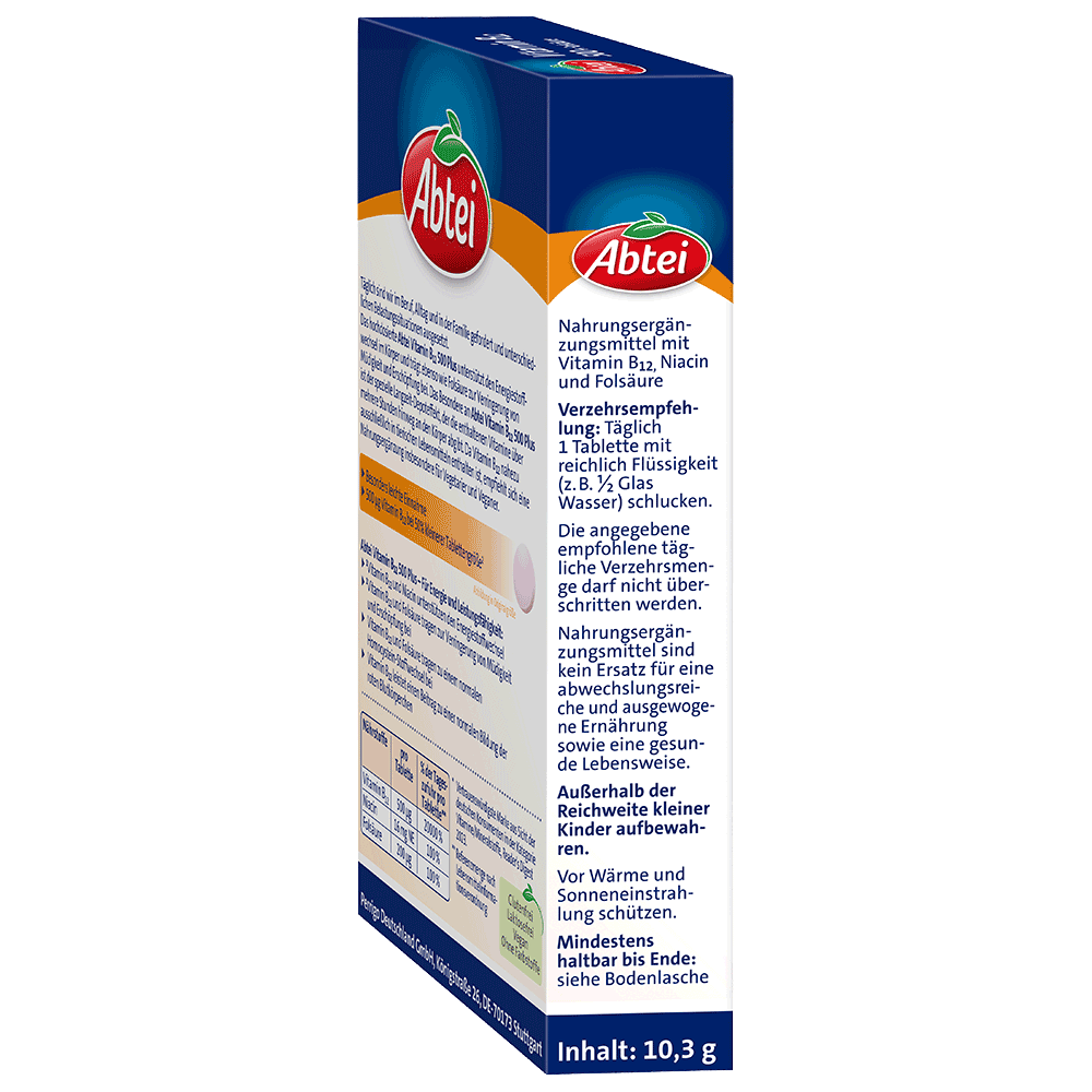 Bild: Abtei Vitamin B12 500 + Folsäure