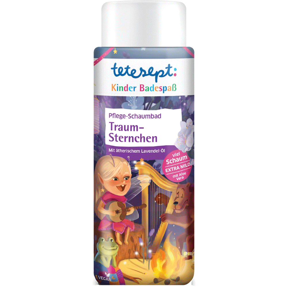 Bild: tetesept: Pflege-Schaumbad Traum-Sternchen Lavendel 