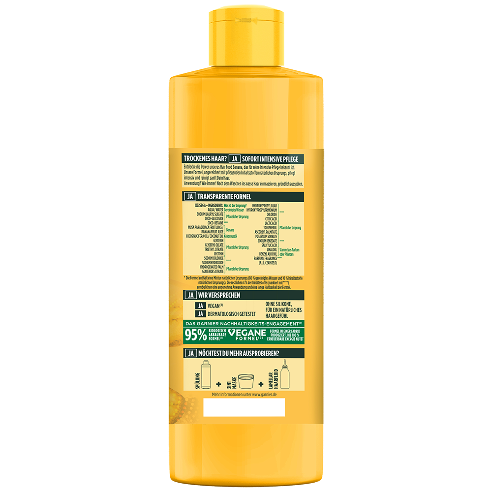 Bild: GARNIER FRUCTIS Banana Hair Food Pflegendes Shampoo