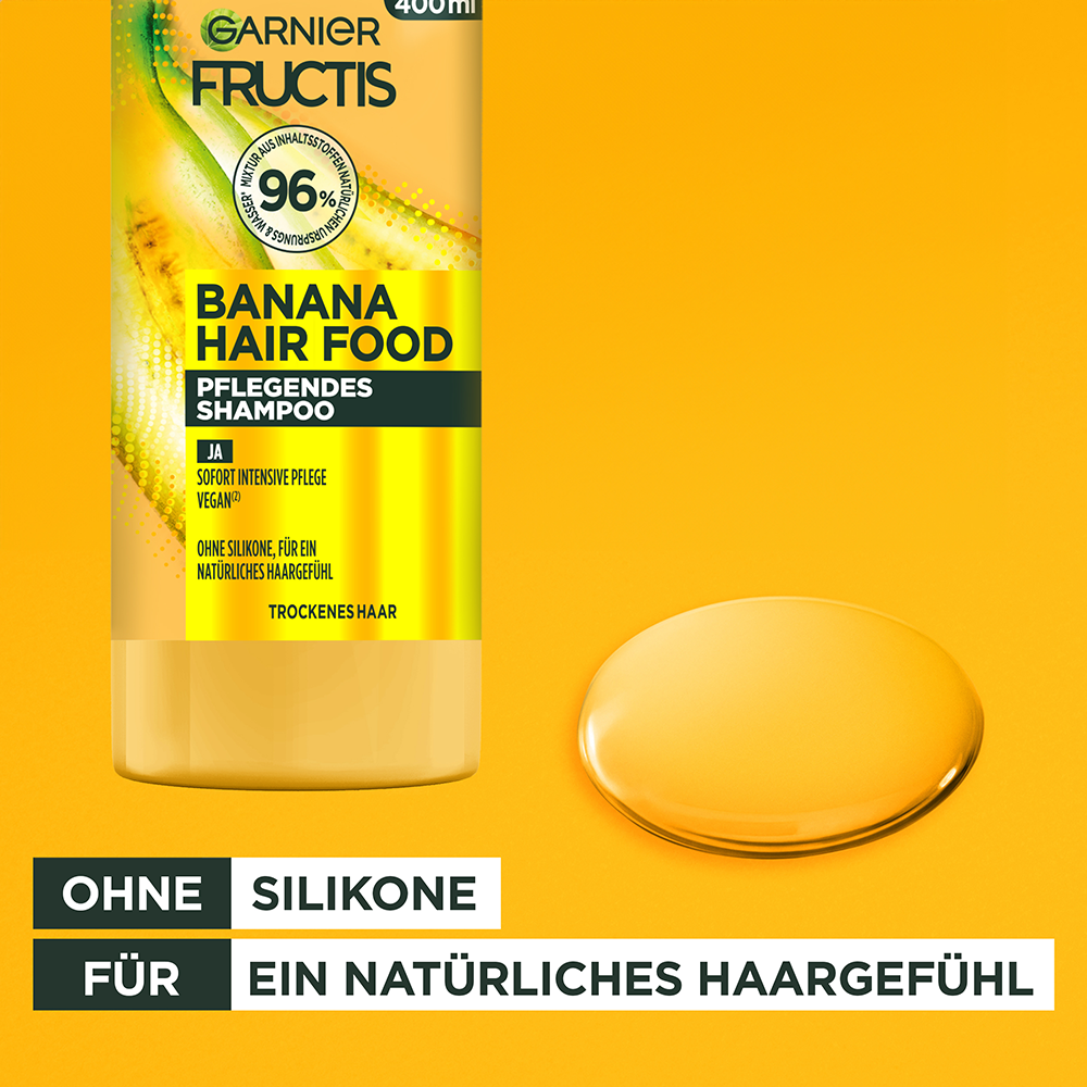 Bild: GARNIER FRUCTIS Banana Hair Food Pflegendes Shampoo