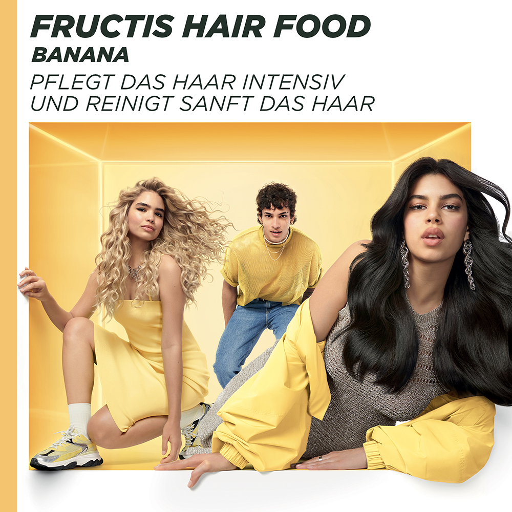 Bild: GARNIER FRUCTIS Banana Hair Food Pflegendes Shampoo