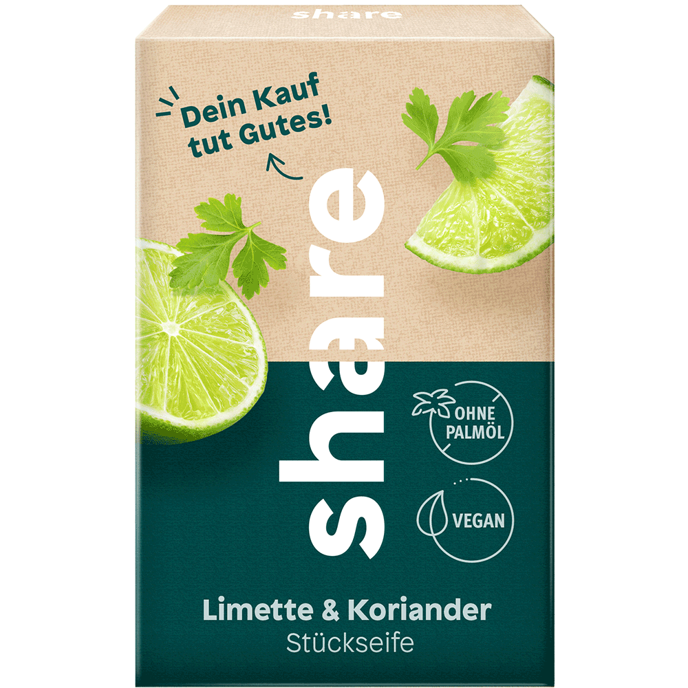 Bild: share Seifenstück Limette & Koriander
