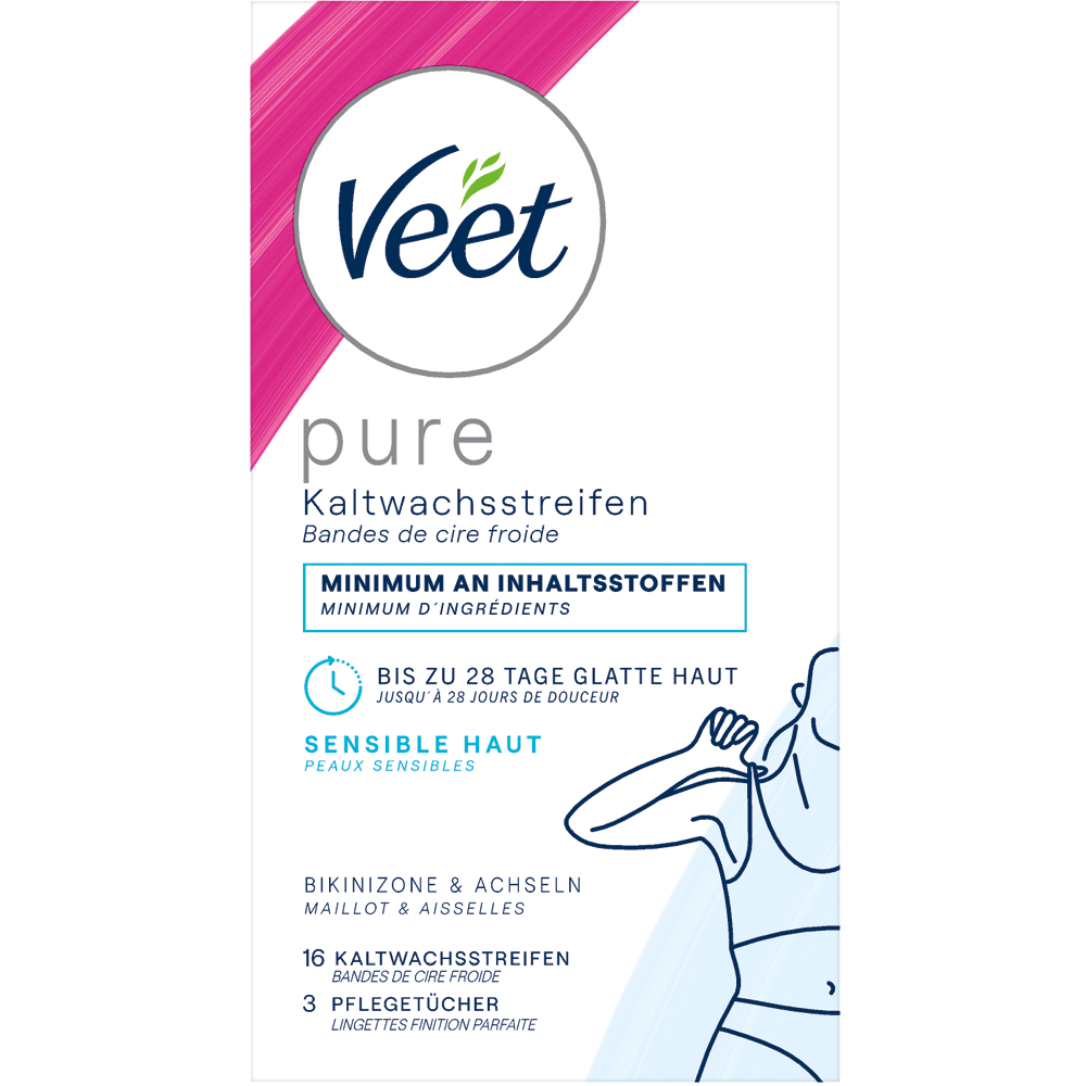 Bild: Veet Kaltwachsstreifen sensitive Haut