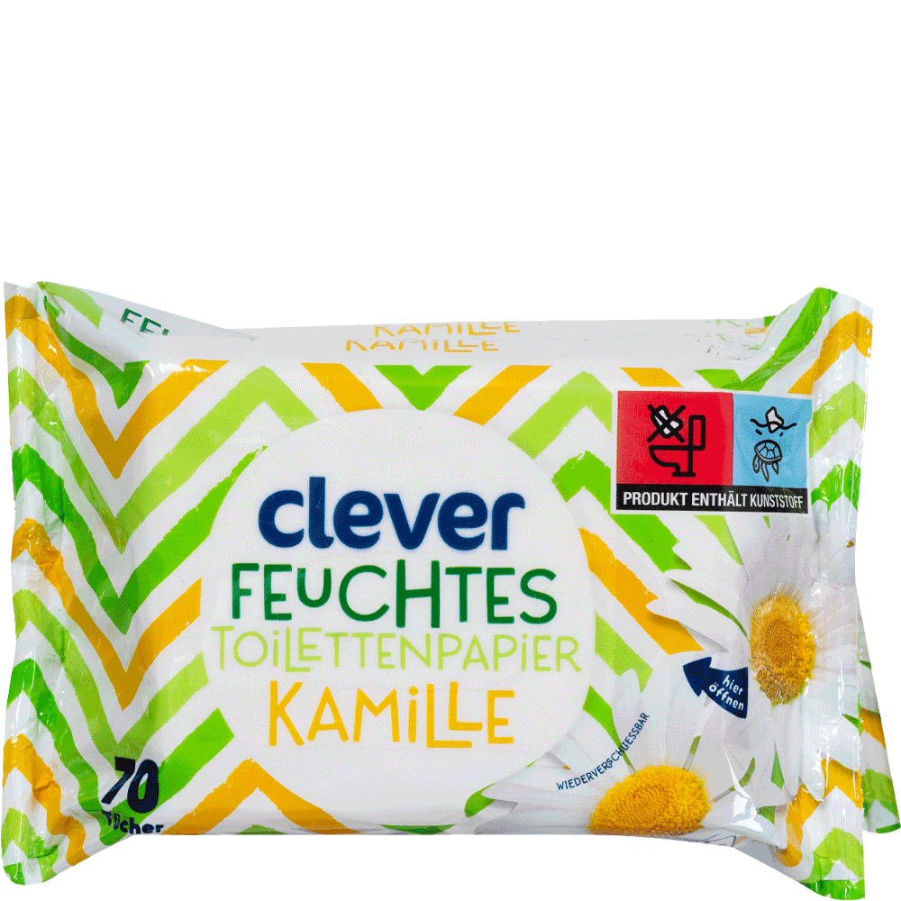 Bild: clever Feuchtes Toilettenpapier Kamille