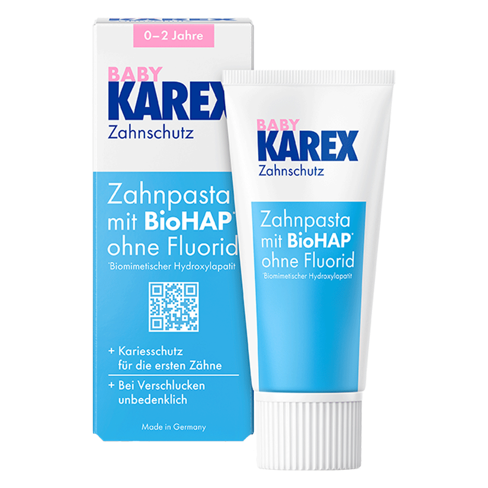 Bild: Karex Baby Zahnpasta mit BioHAP
