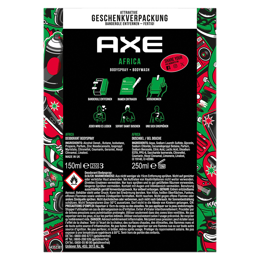 Bild: AXE Geschenkset Africa Dusche und Deo