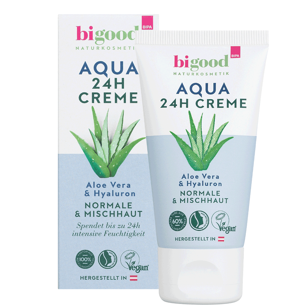 Bild: bi good Aqua 24h Creme Aloe Vera & Hyaluron
