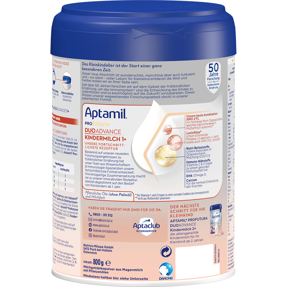 Bild: Aptamil Profutura Kindermilch 1+
