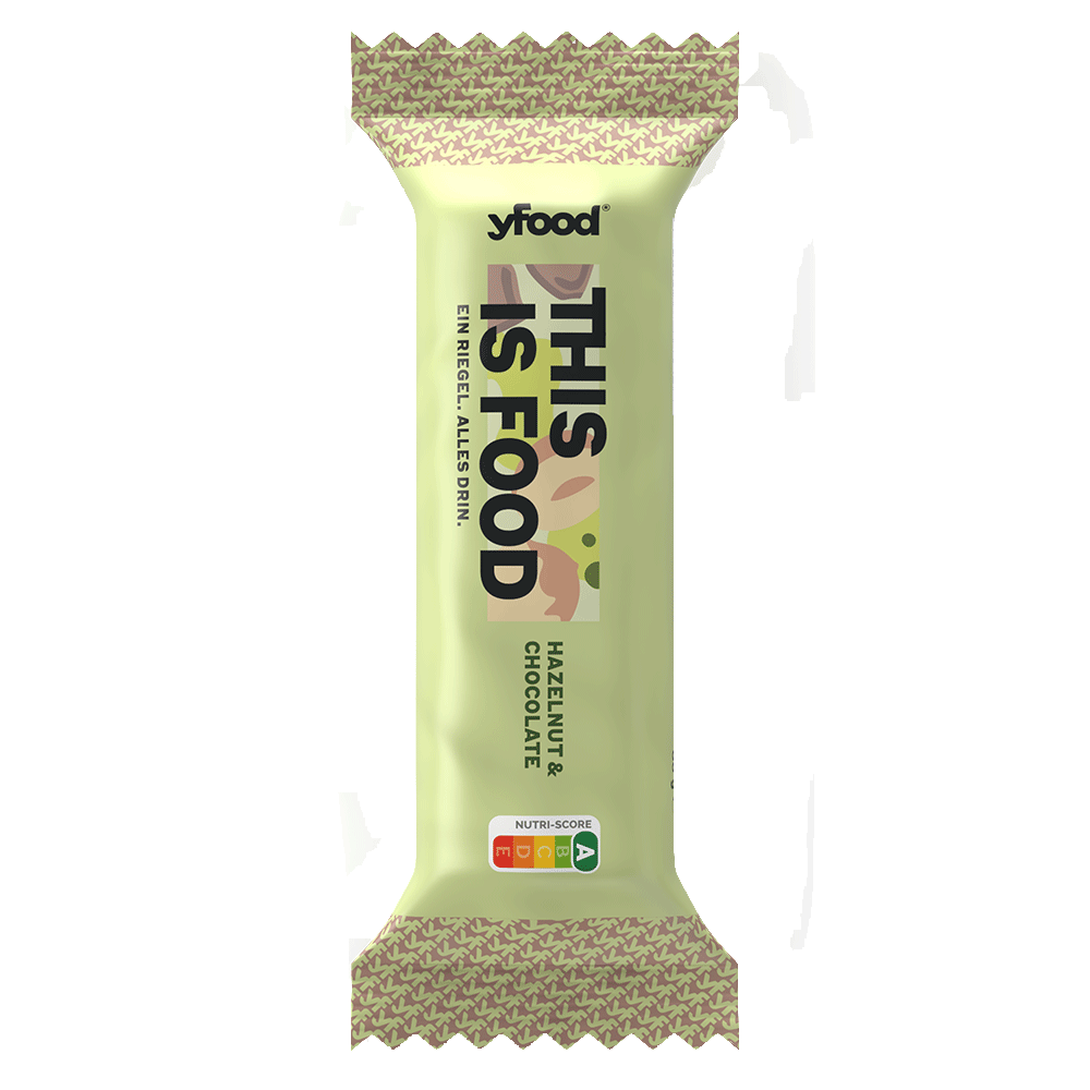 Bild: YFOOD Riegel Hazelnut & Chocolate