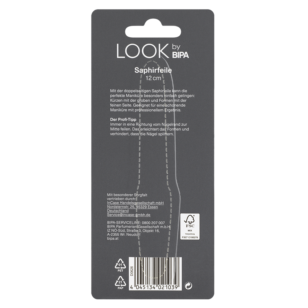 Bild: LOOK BY BIPA Saphirfeile 12cm