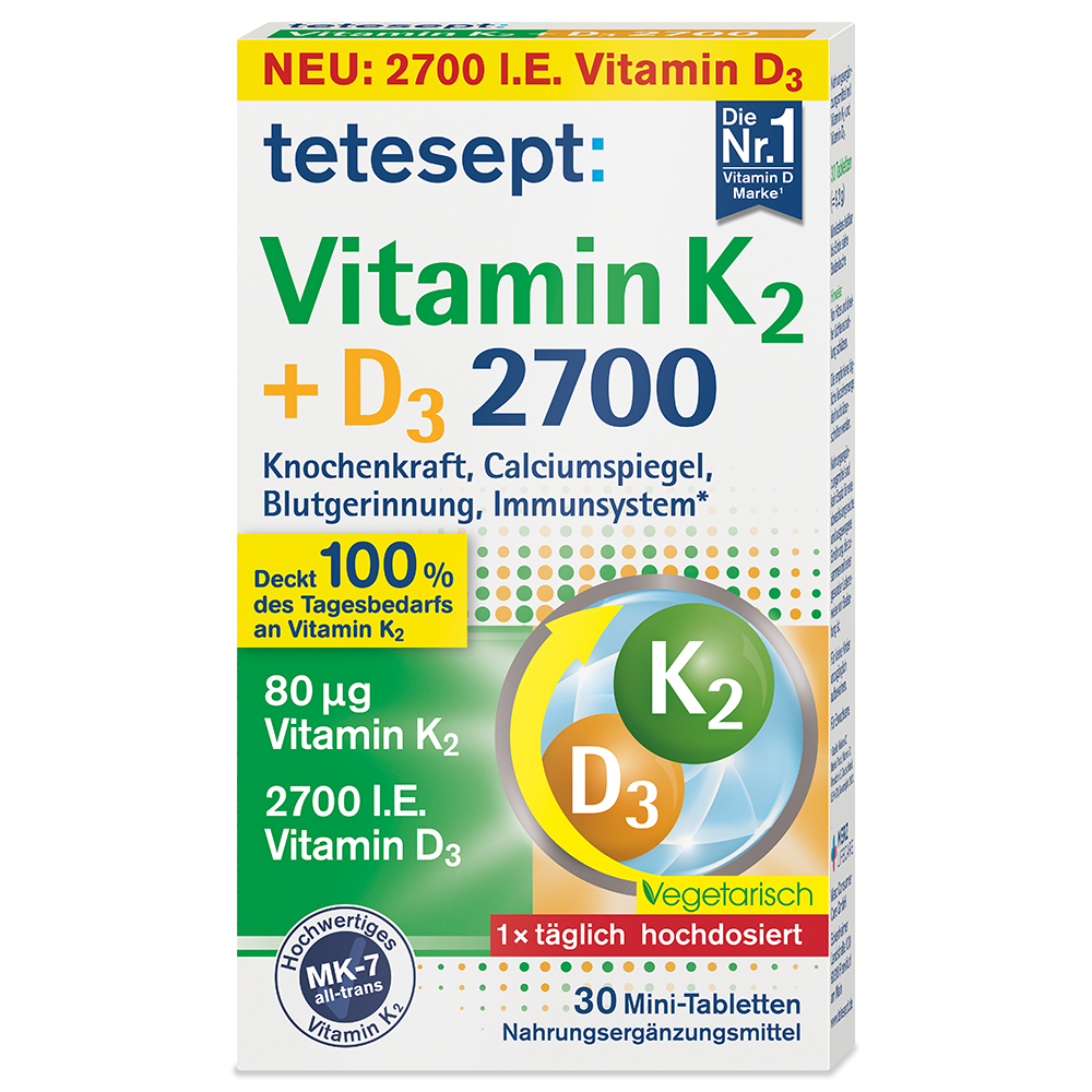 Bild: tetesept: Vitamin K2 + D3 2700