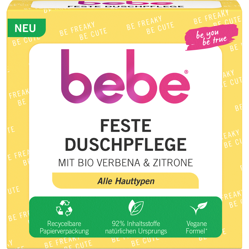 Bild: bebe Feste Duschpflege Belebend mit Verbena & Zitrone
