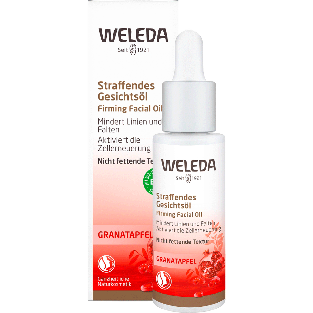 Bild: WELEDA Straffendes Gesichtsöl Granatapfel