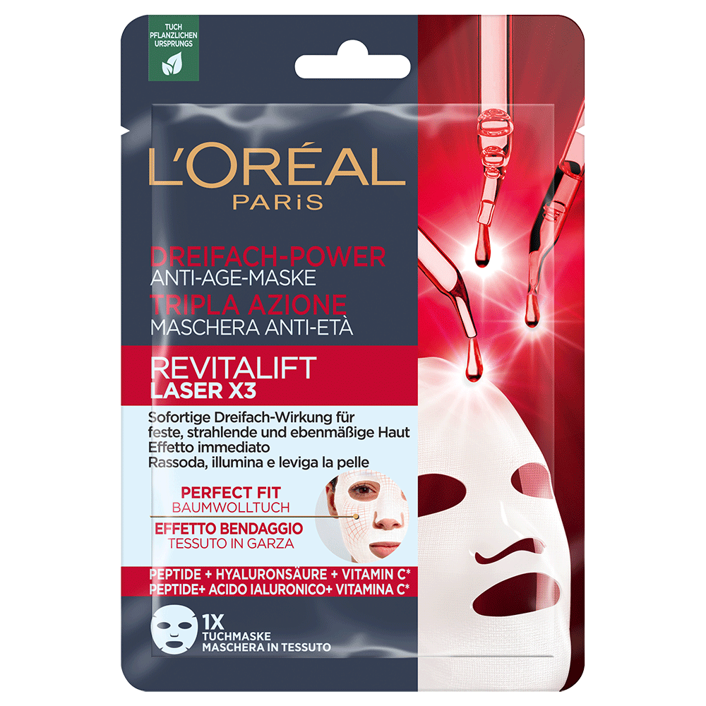 Bild: L'ORÉAL PARIS Revitalift Laser X3 Creme Tuchmaske