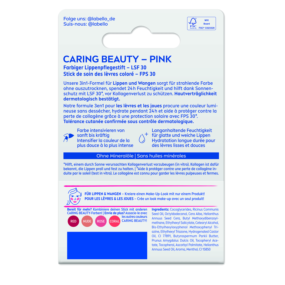 Bild: labello Caring Beauty Pink