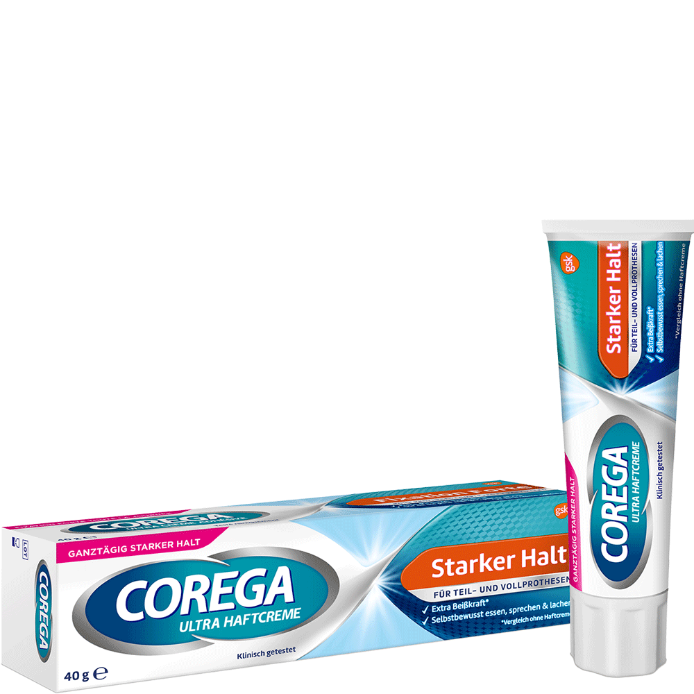 Bild: Corega Ultra Haftcreme Starker Halt