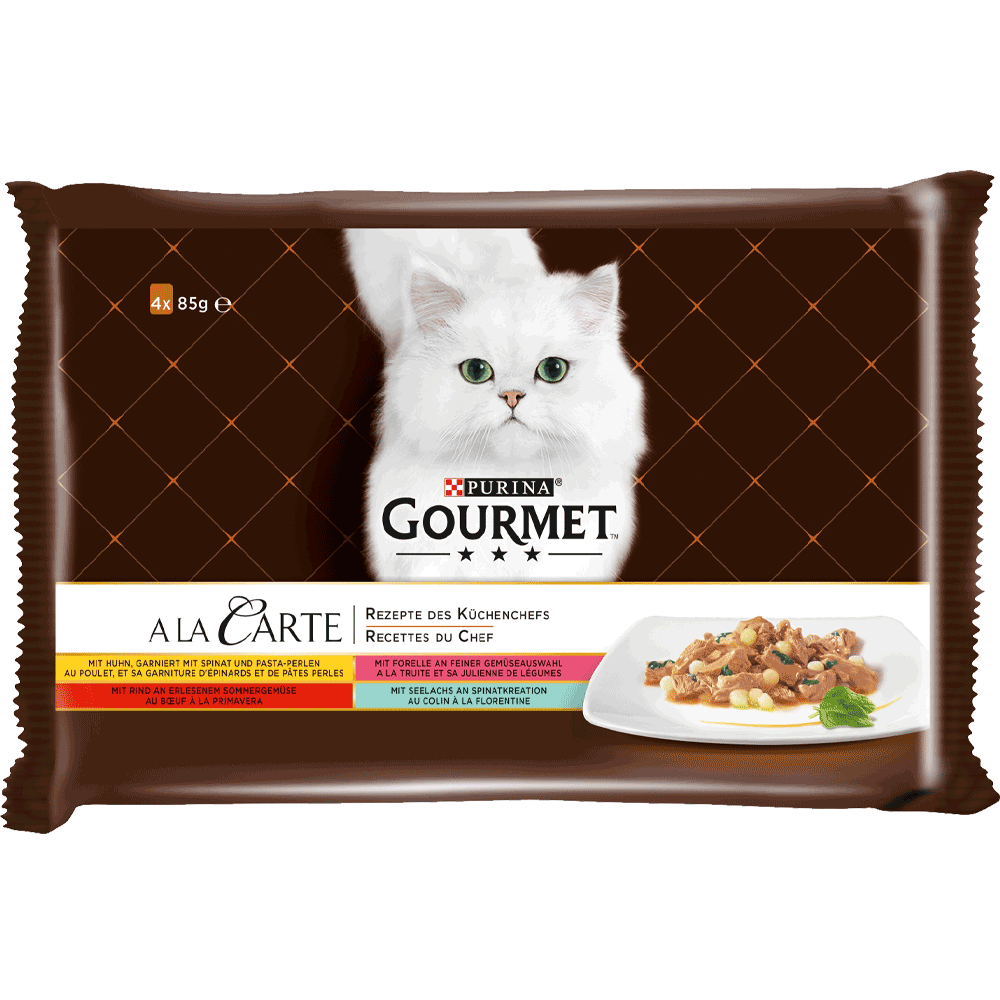 Bild: GOURMET A La Carte Huhn/For/Ri/Seelachs 4er