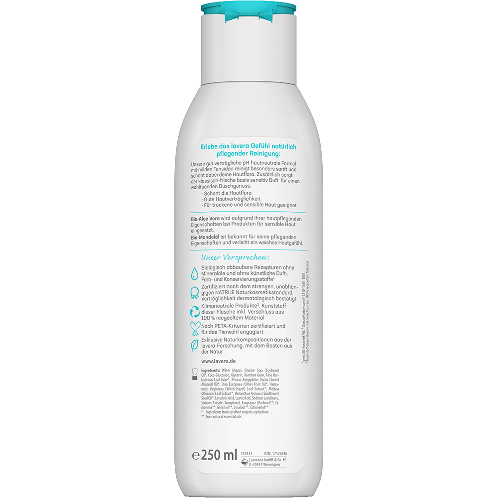 Bild: lavera Sensitiv Dusche Aloe Vera & Mandelöl