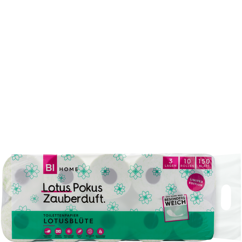 Bild: BI HOME Toilettenpapier Lotusblüte 
