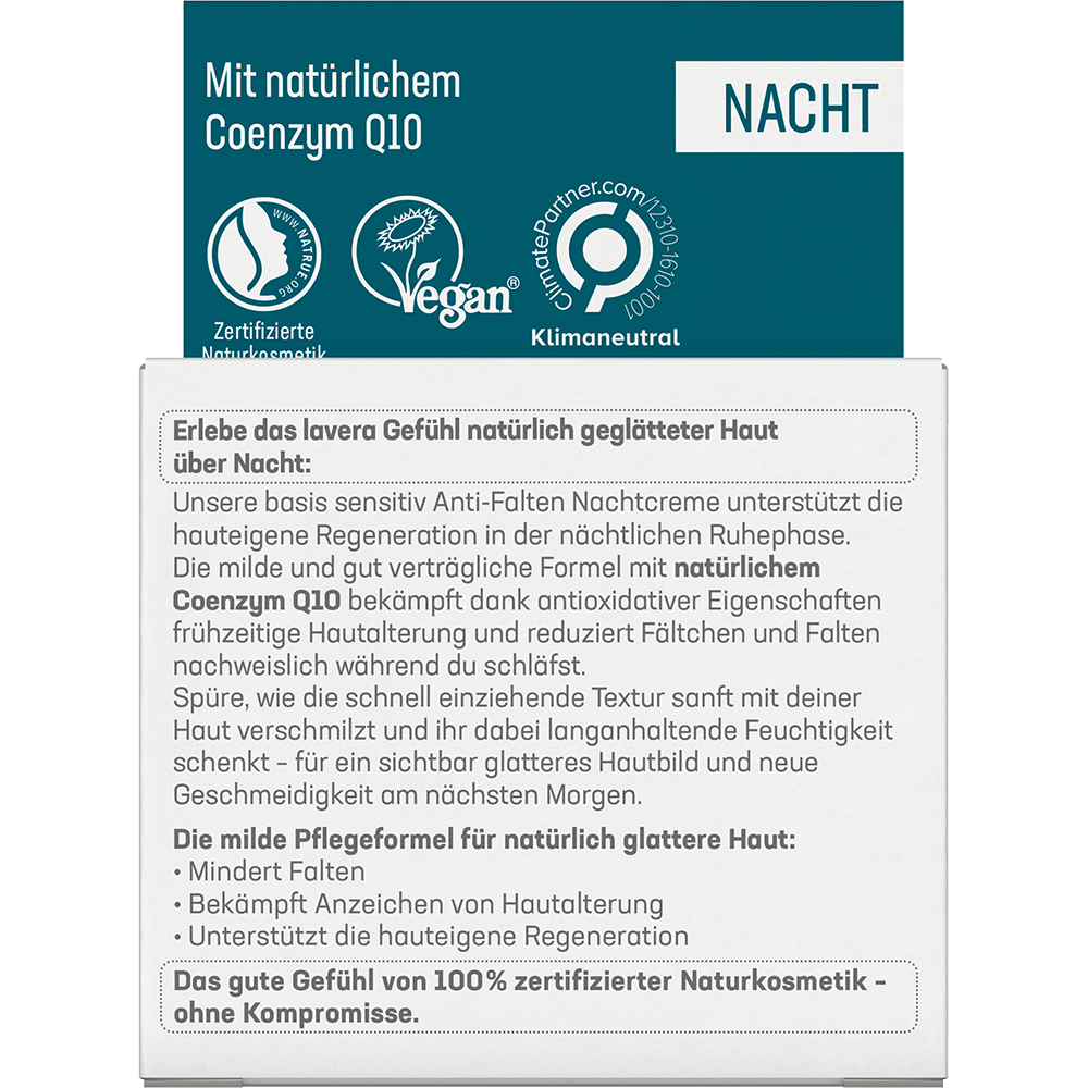 Bild: lavera Anti-Falten Nachtcreme Q10