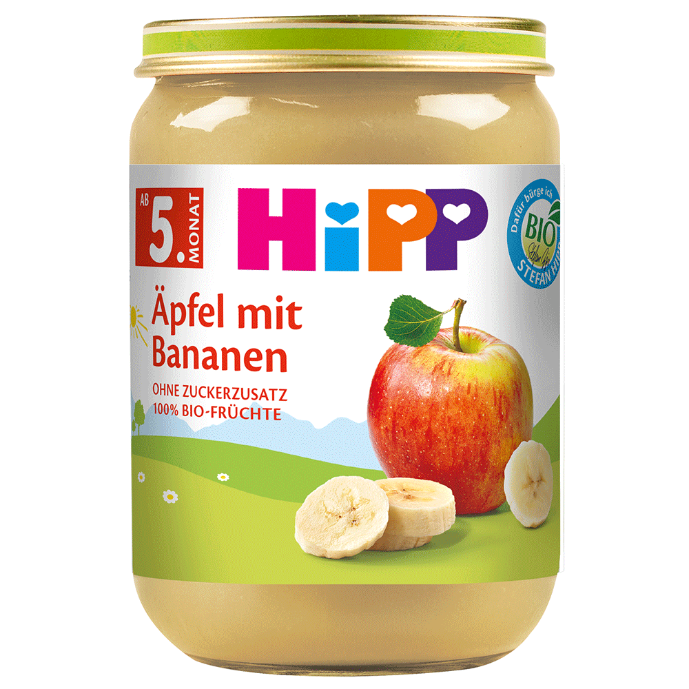 Bild: HiPP Äpfel mit Bananen